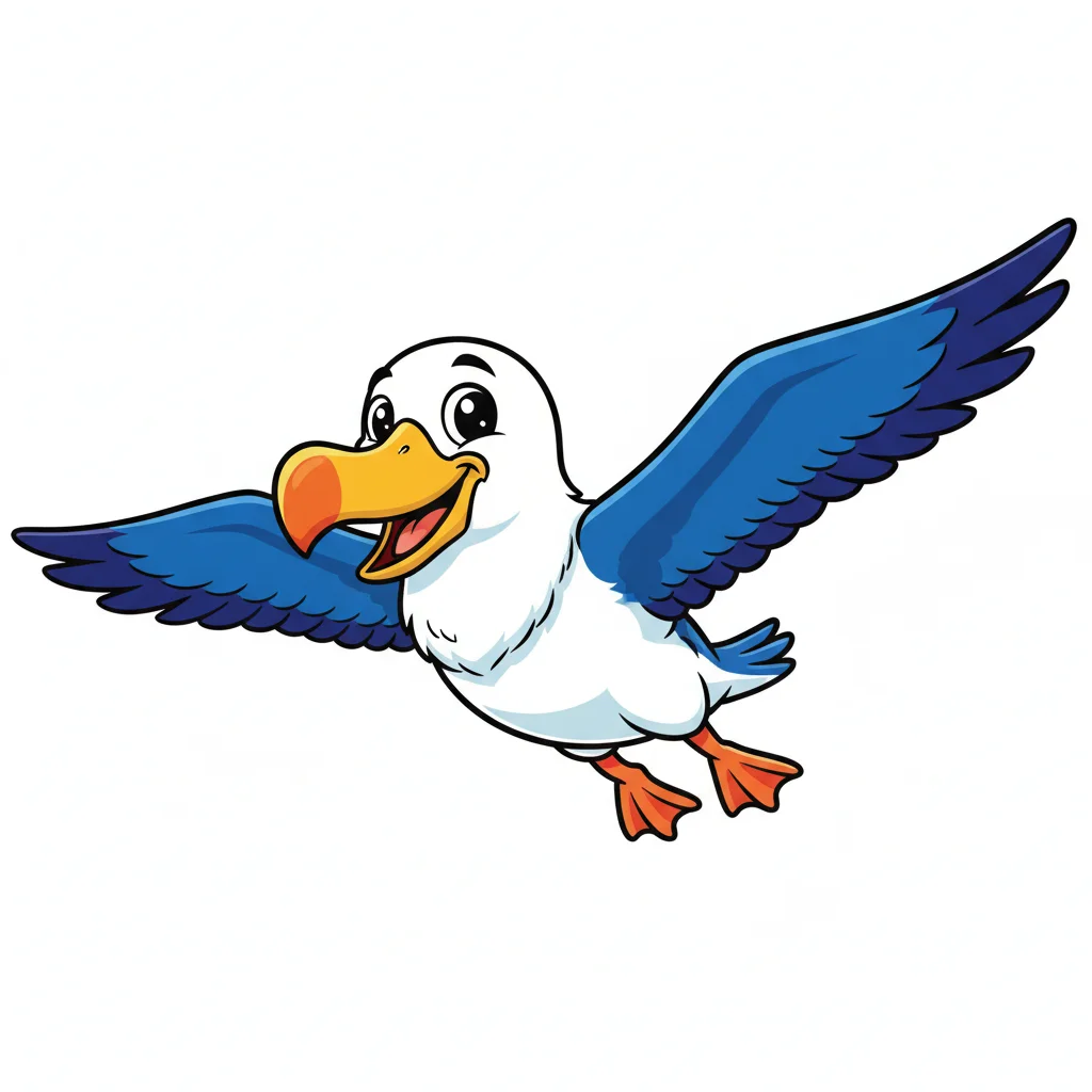 Albatross Cartoon Clip Art — free clip art