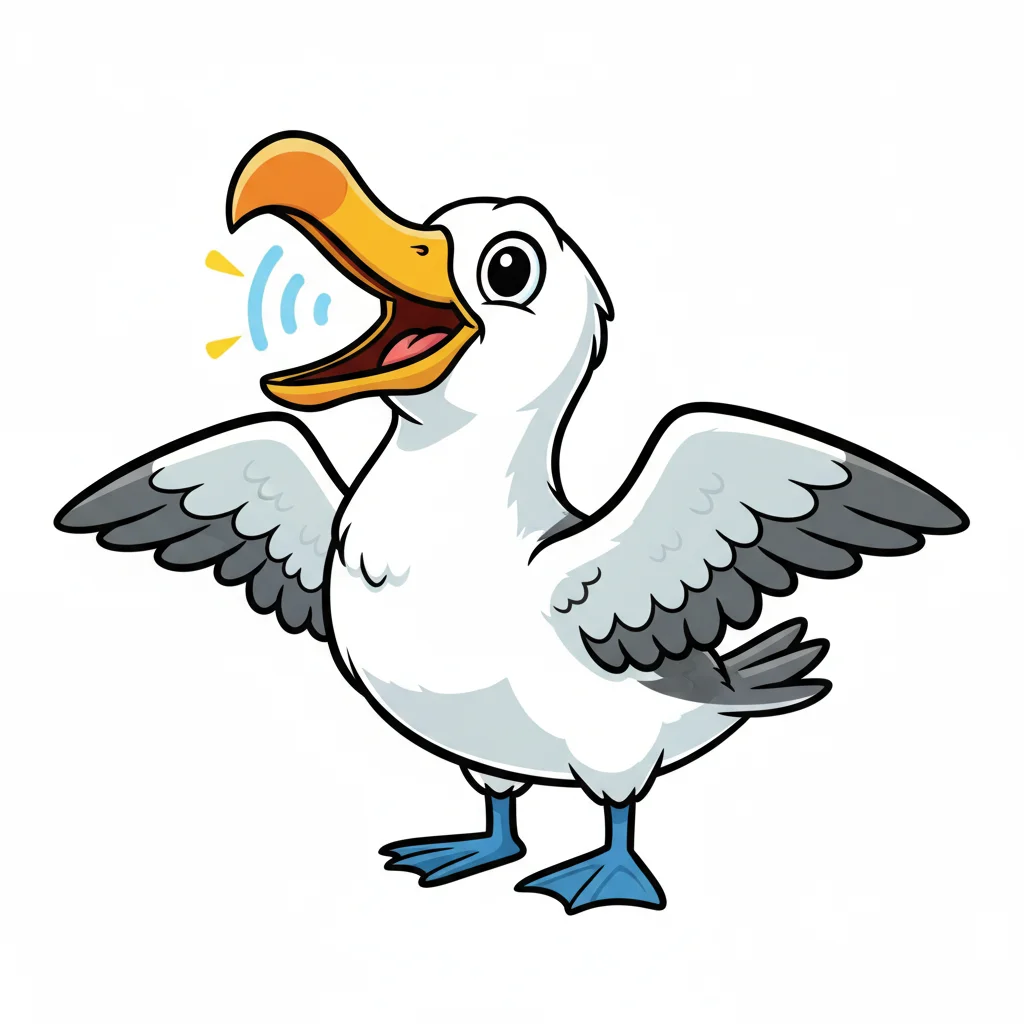 Albatross Cartoon Clip Art — free clip art