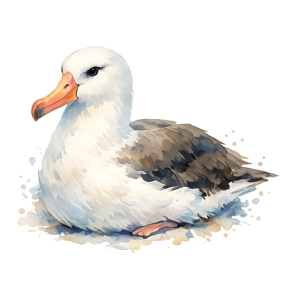 Albatross Watercolor Clip Art — free clip art