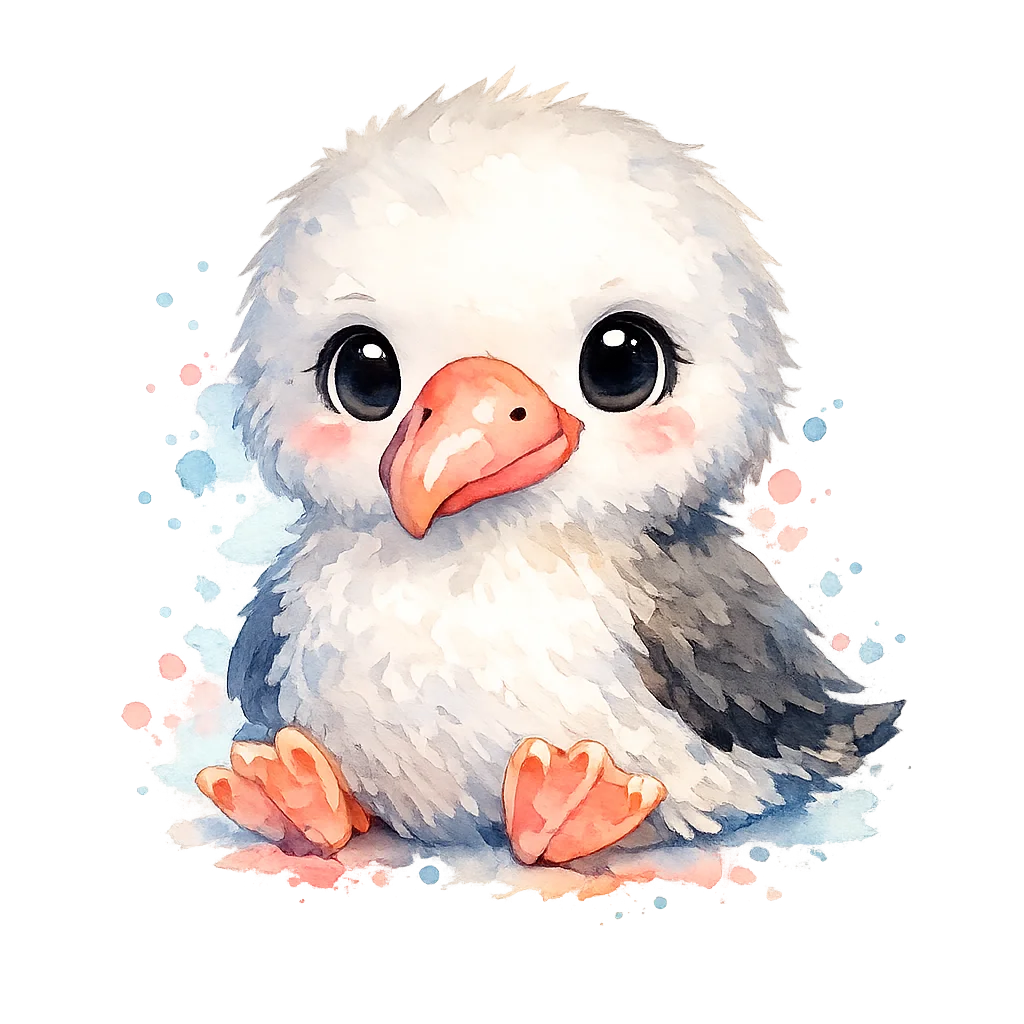 Albatross Watercolor Clip Art — free clip art