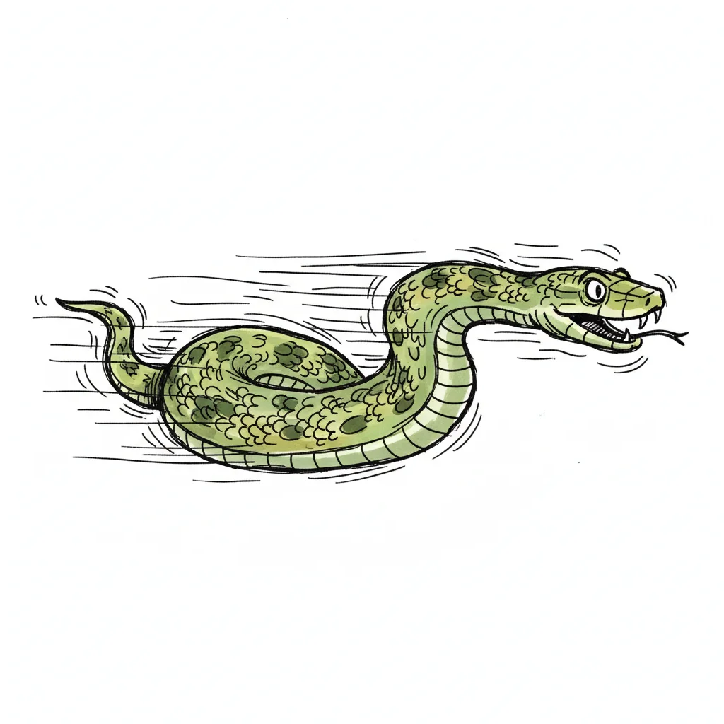 Anaconda Doodle Clip Art — free clip art