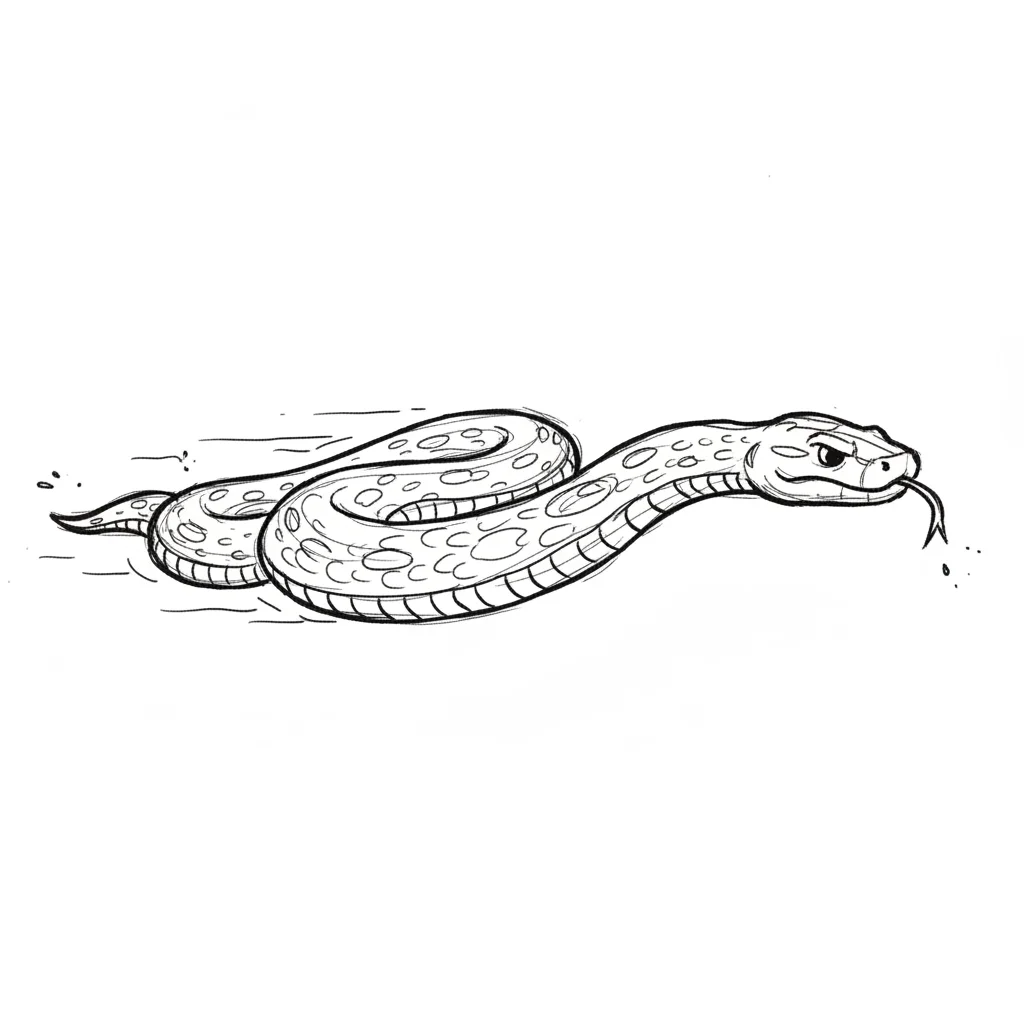 Anaconda Doodle Clip Art — free clip art