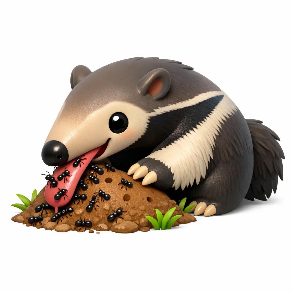 Anteater 3d Clip Art — free clip art