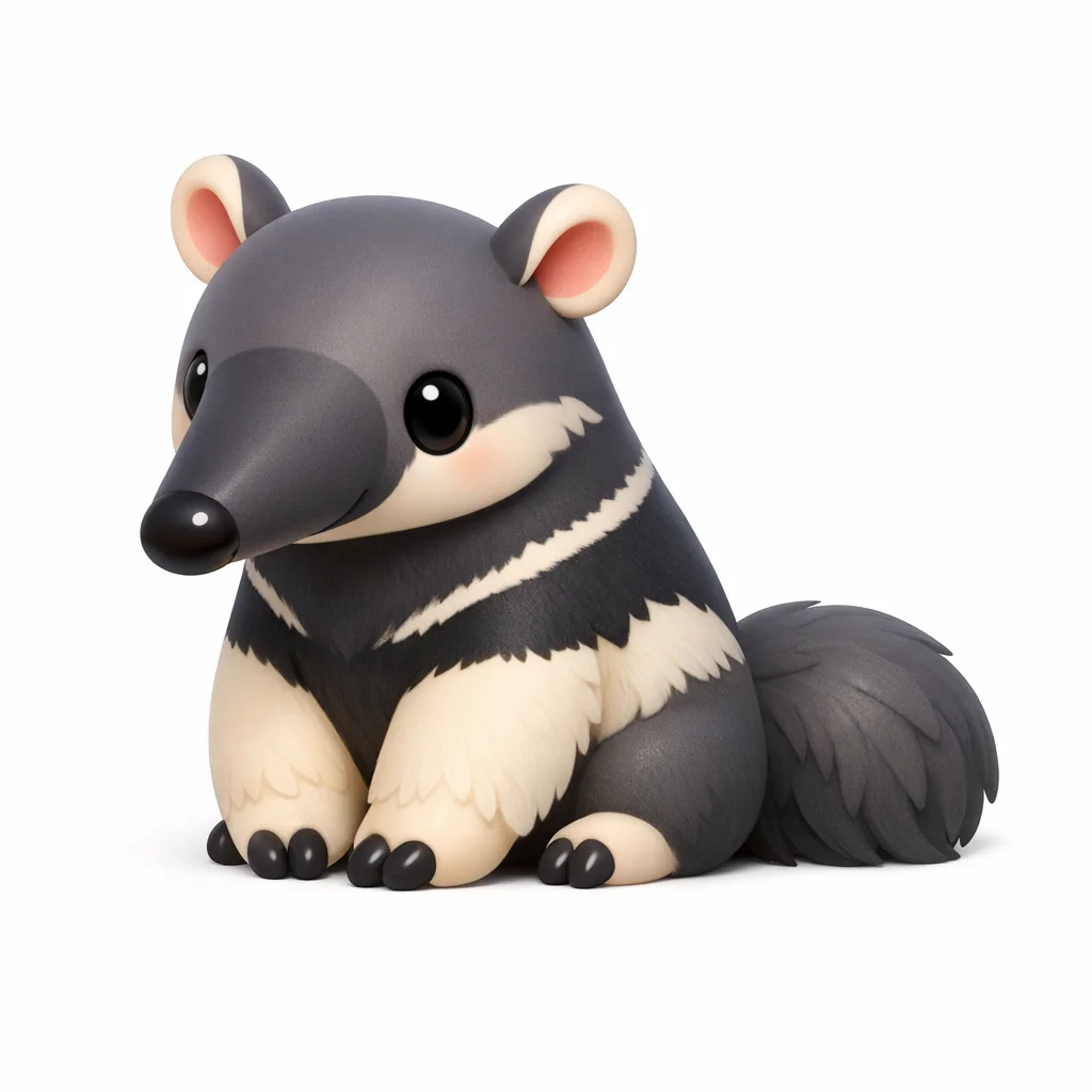 Anteater 3d Clip Art — free clip art