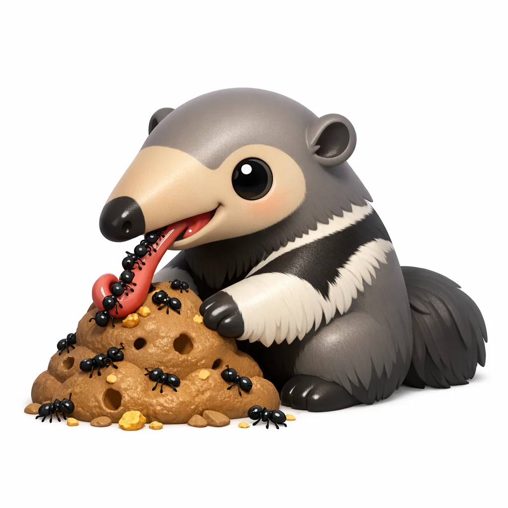 Anteater 3d Clip Art — free clip art