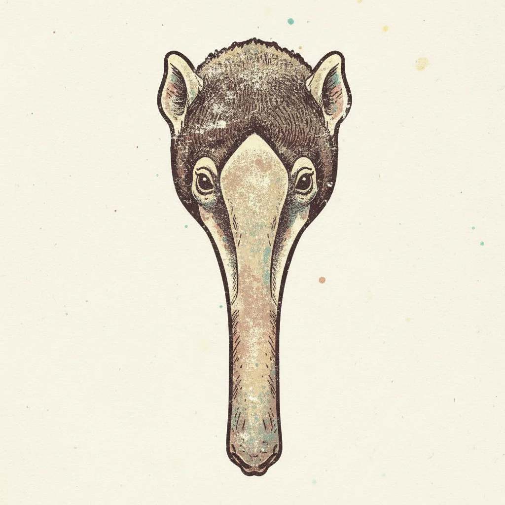 Anteater Vintage Clip Art — free clip art