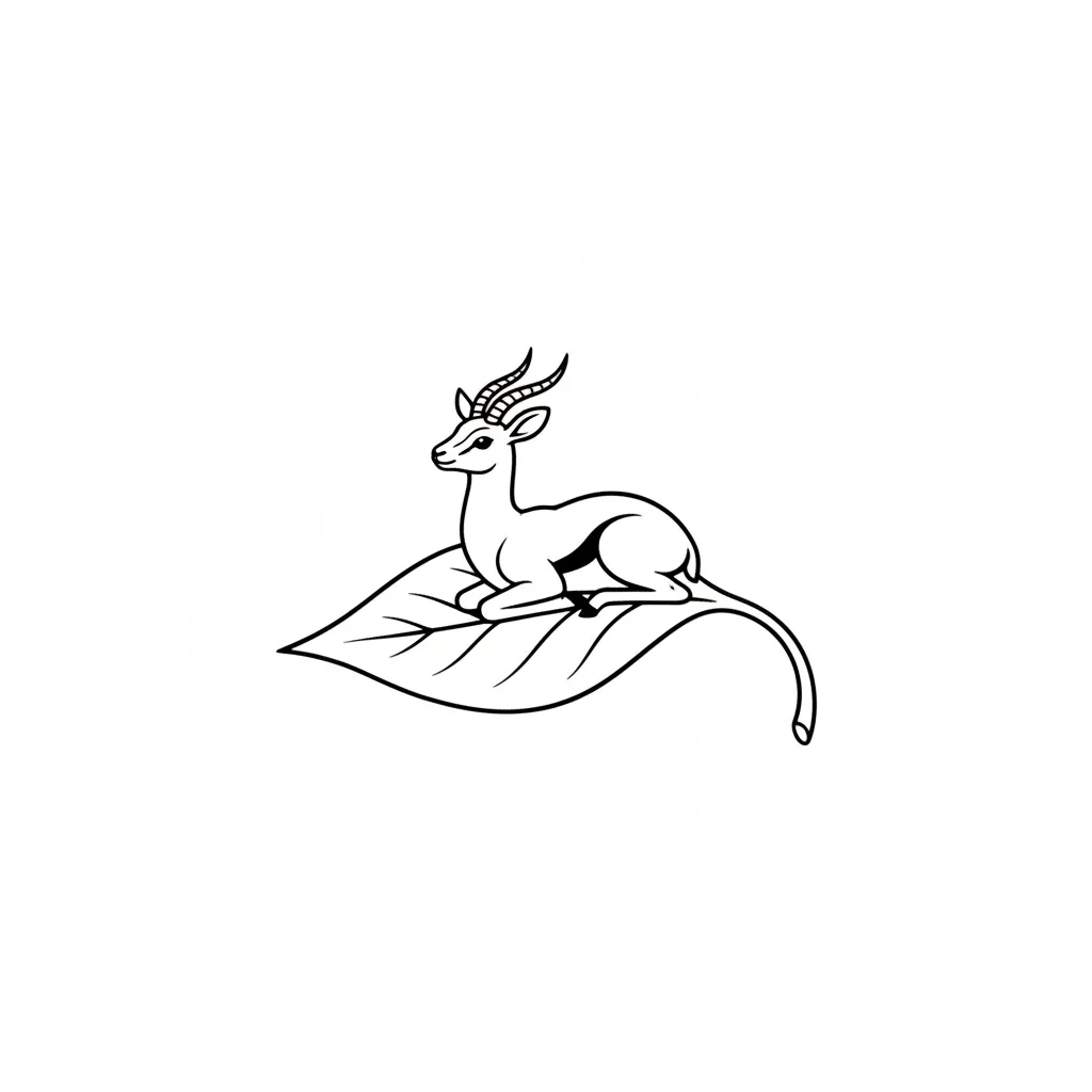Antelope Outline Clip Art — free clip art