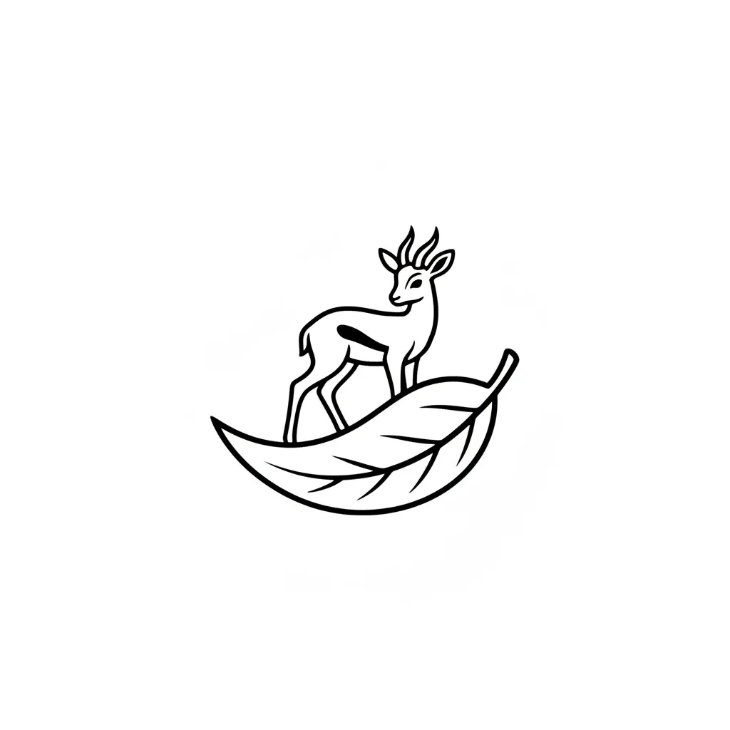 Antelope Outline Clip Art — free clip art