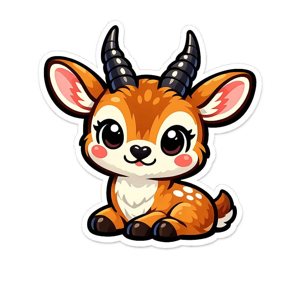 Antelope Sticker Clip Art — free clip art
