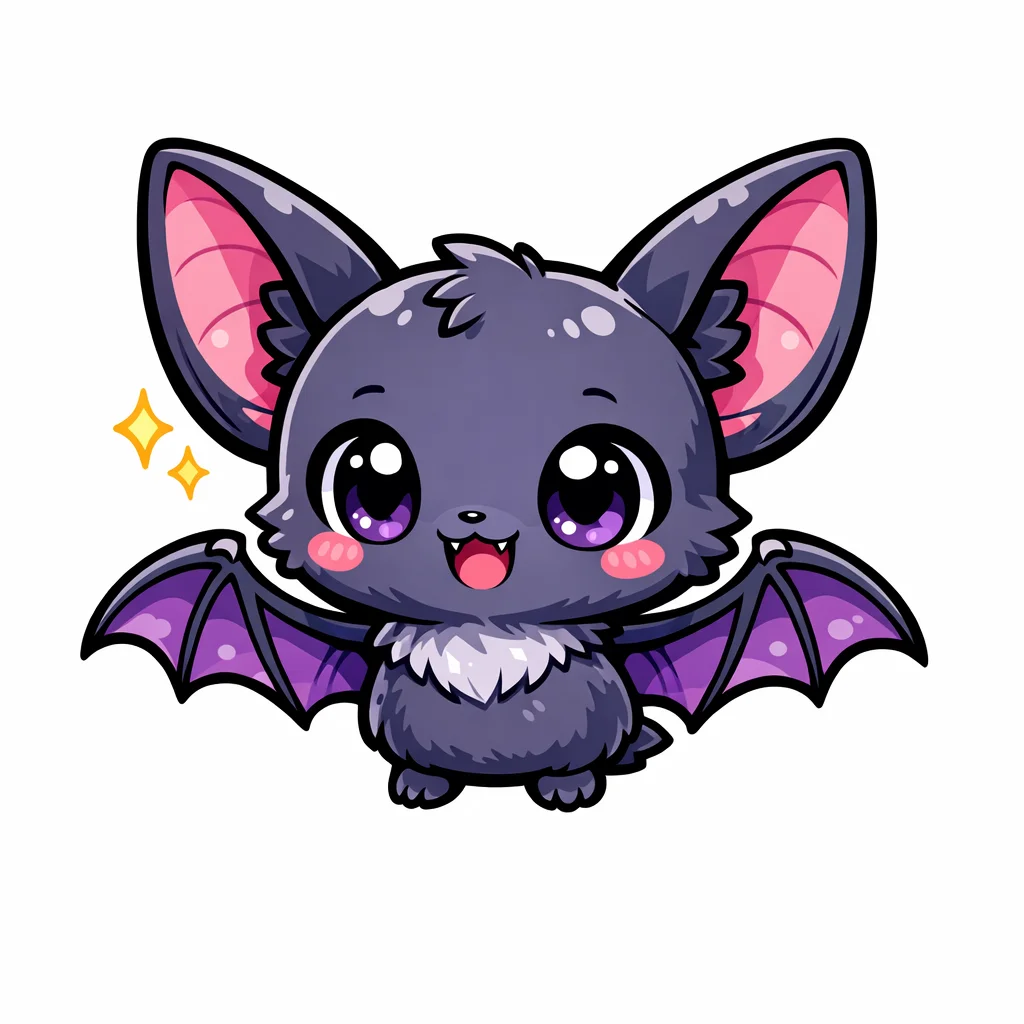 Bat Chibi Clip Art — free clip art