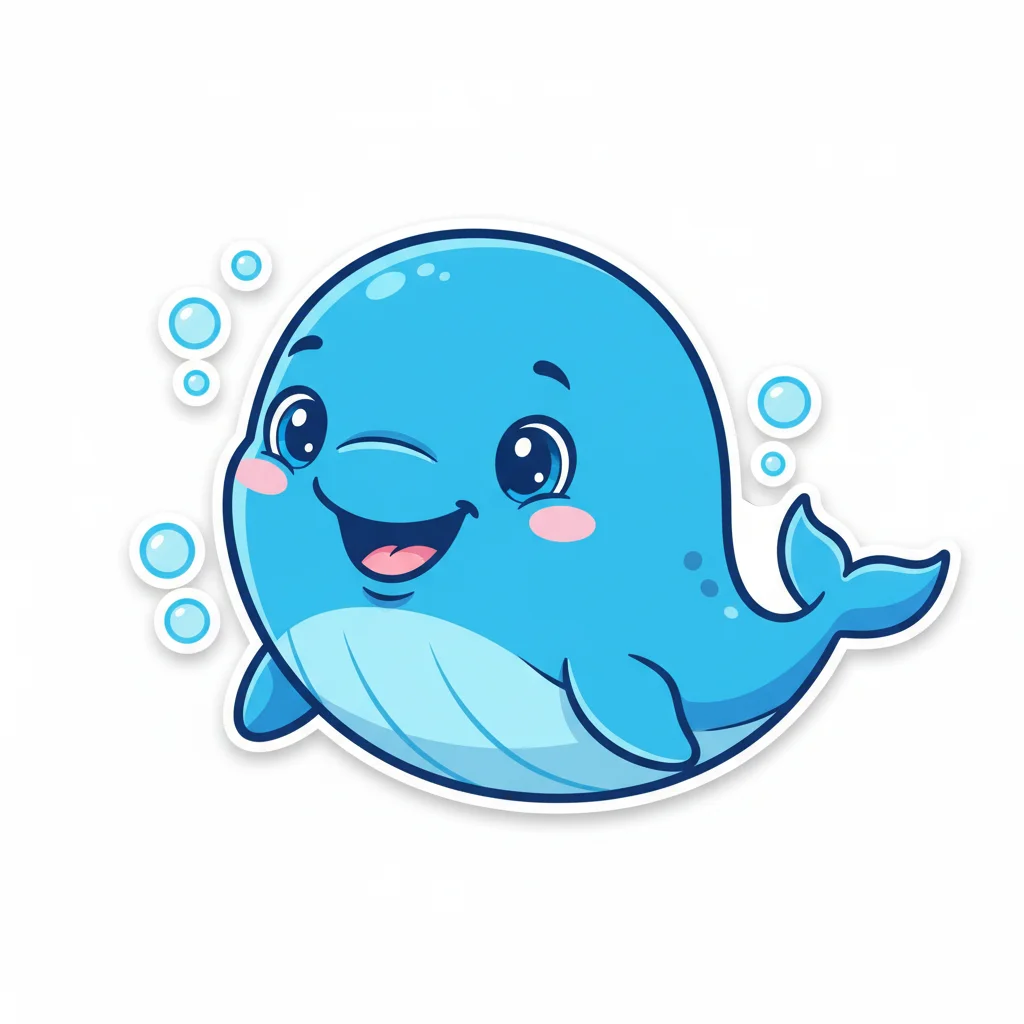 Beluga Whale Cartoon Clip Art — free clip art