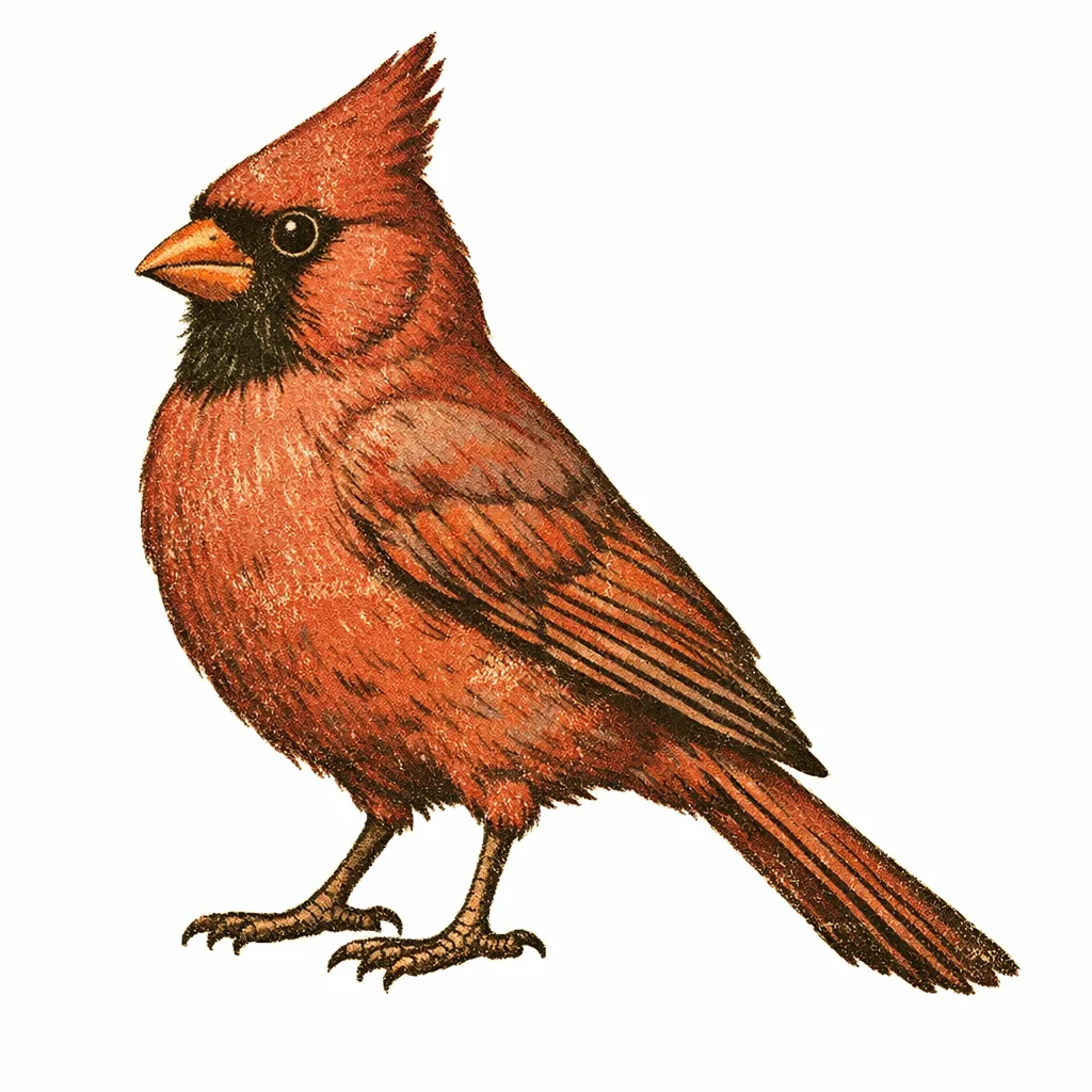 Cardinal Vintage Clip Art — free clip art