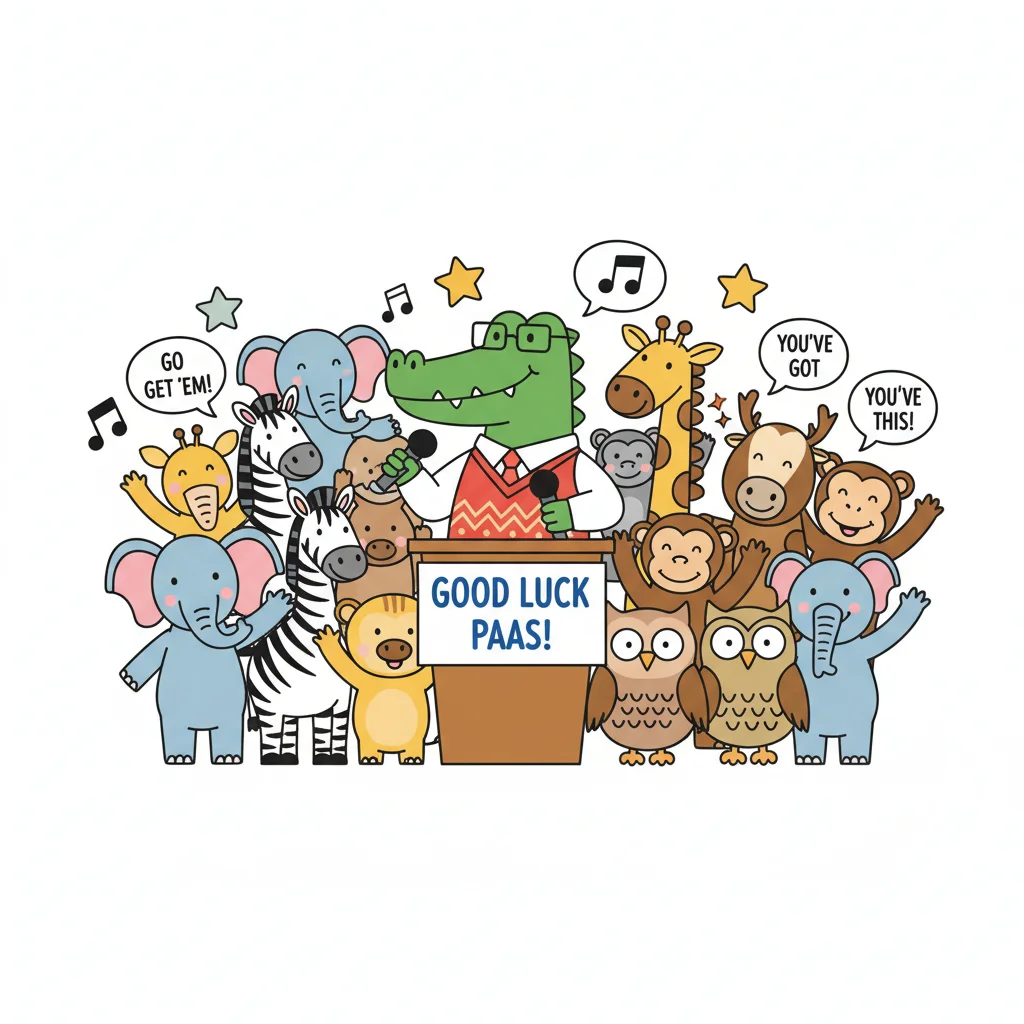 Crocodile Teacher and Students — free clip art