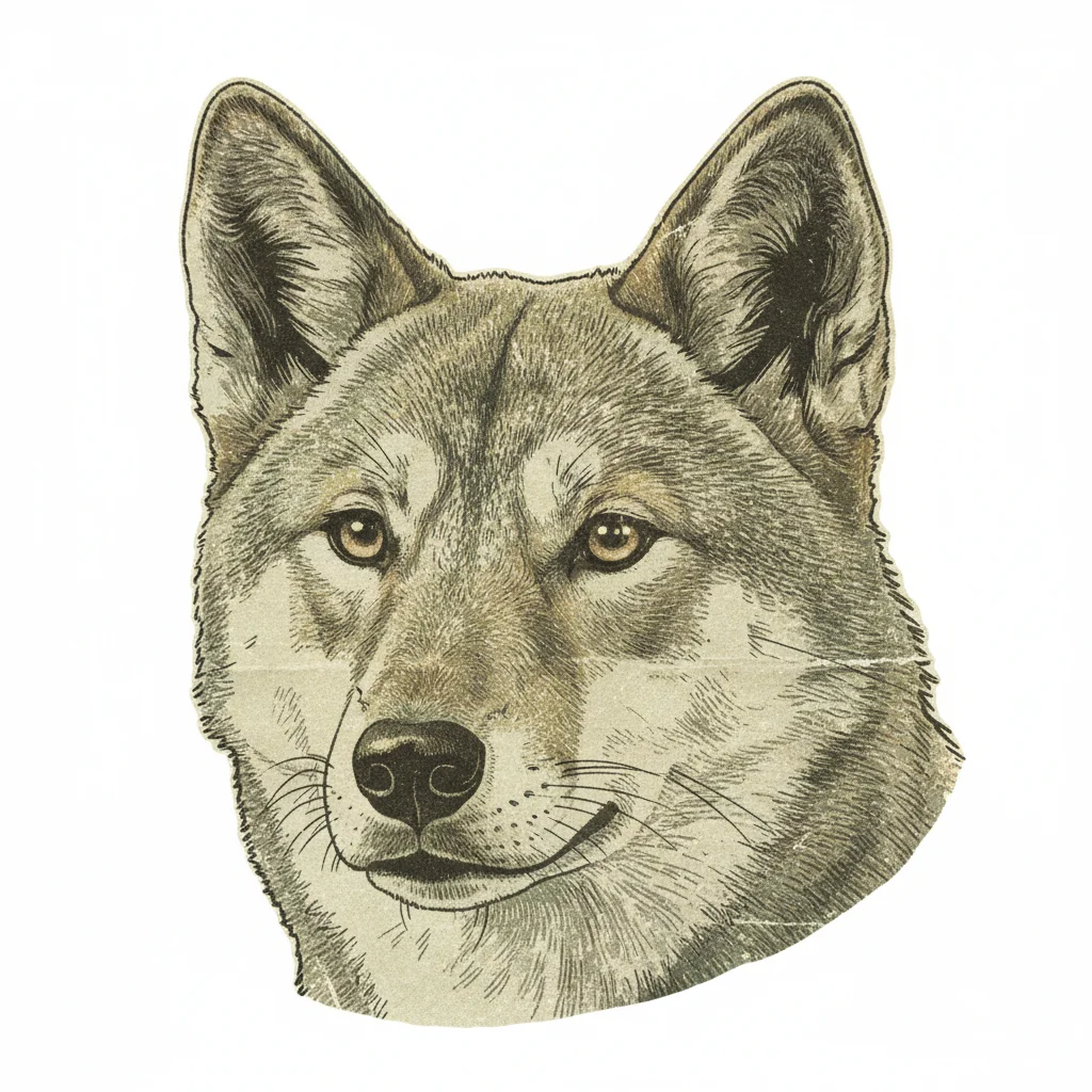 Dingo Vintage Clip Art — free clip art