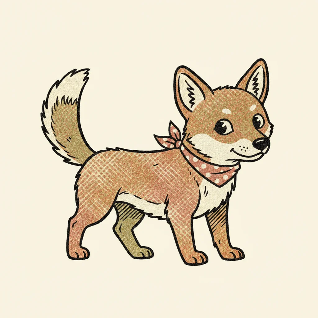 Dingo Vintage Clip Art — free clip art