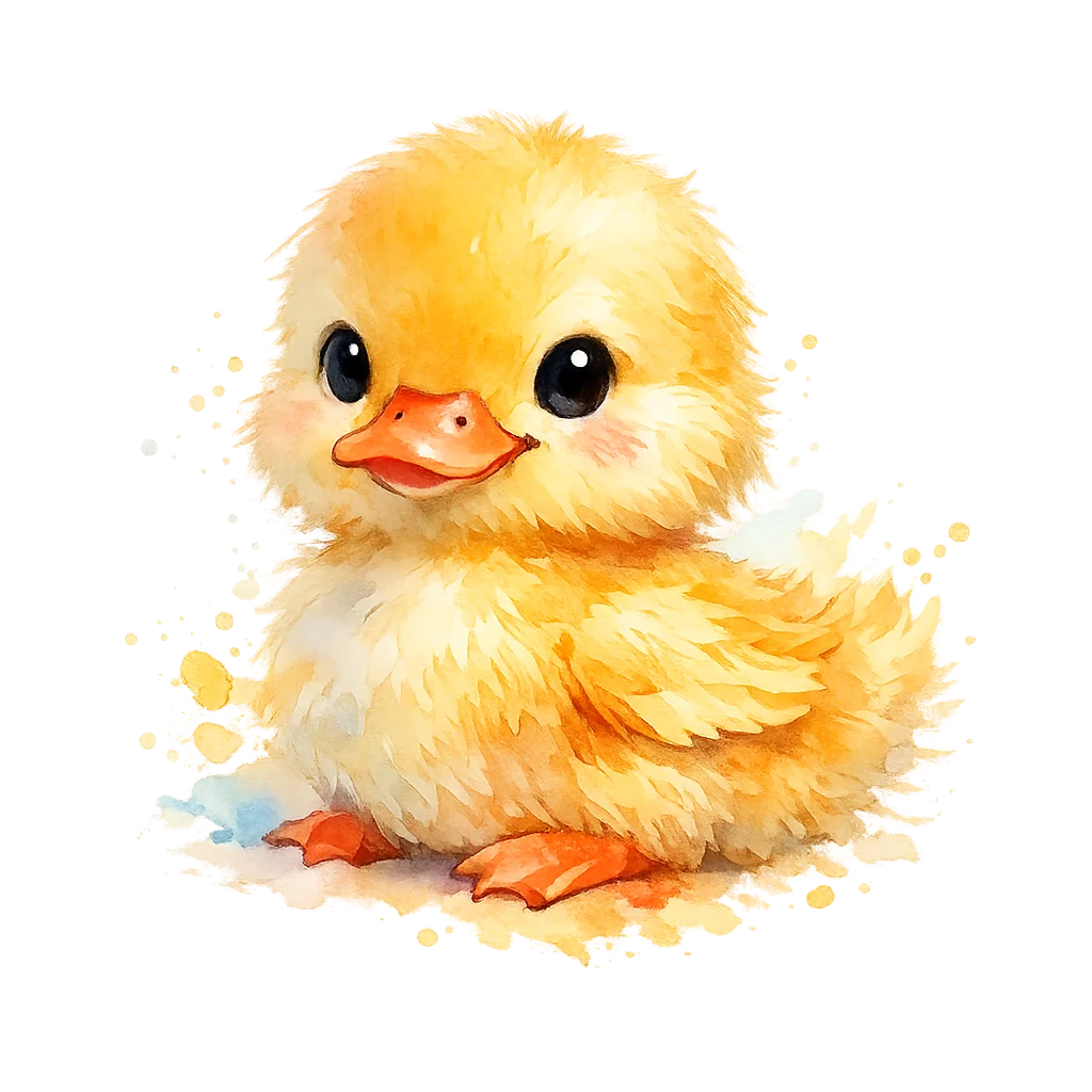 Duck Watercolor Clip Art — free clip art