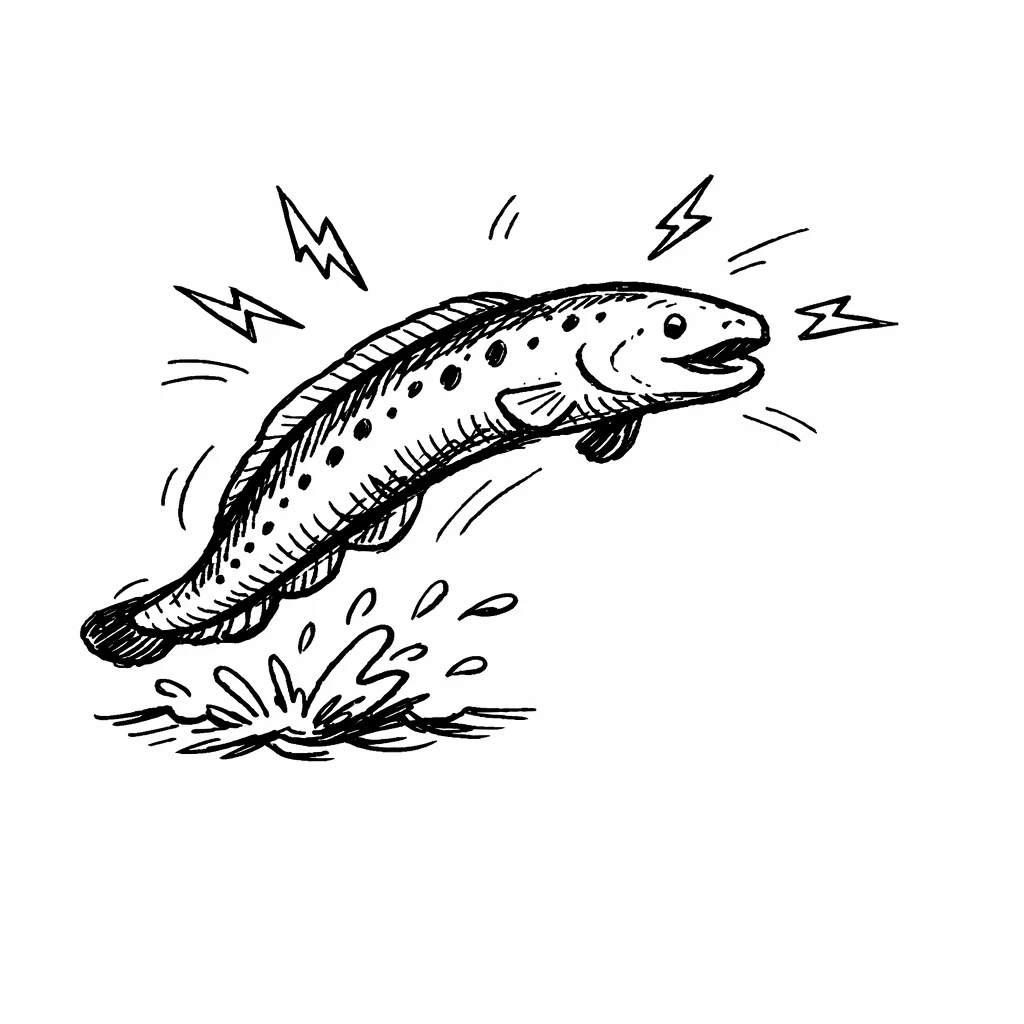 Electric Eel Doodle Clip Art — free clip art