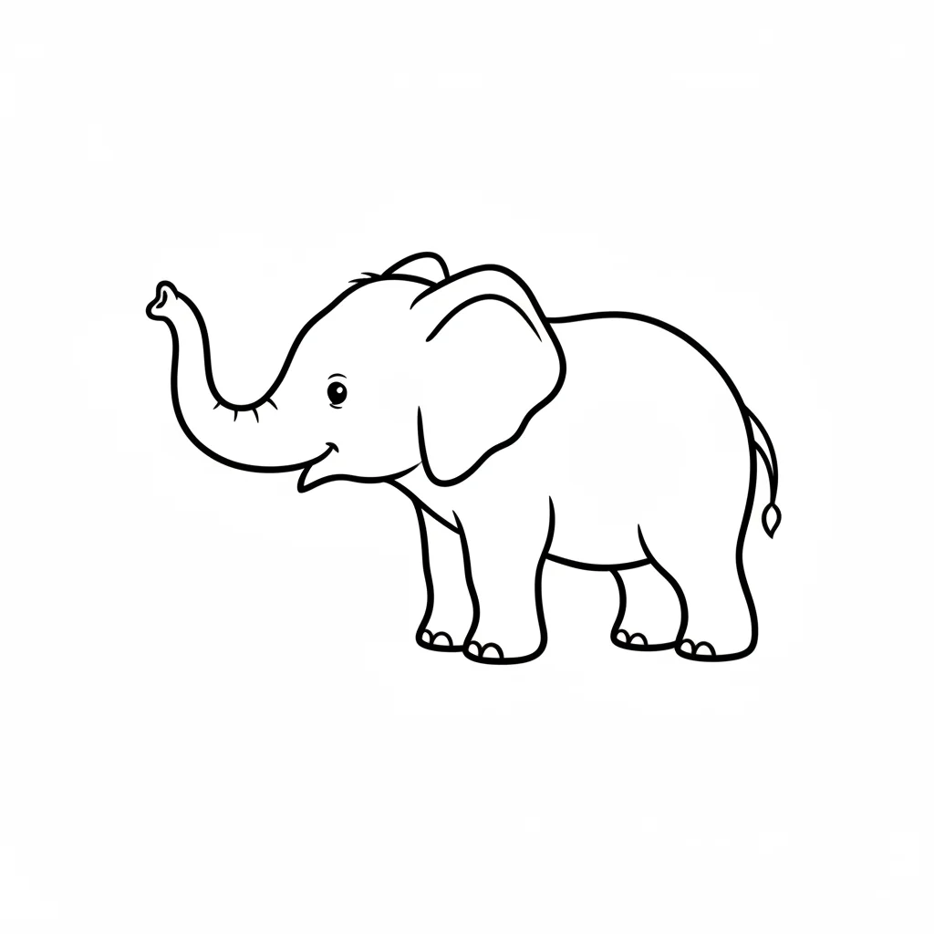 Elephant Outline Clip Art — free clip art