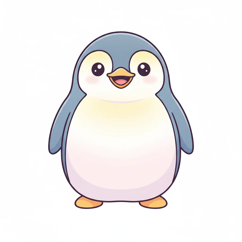 Emperor Penguin Kawaii Clip Art — free clip art