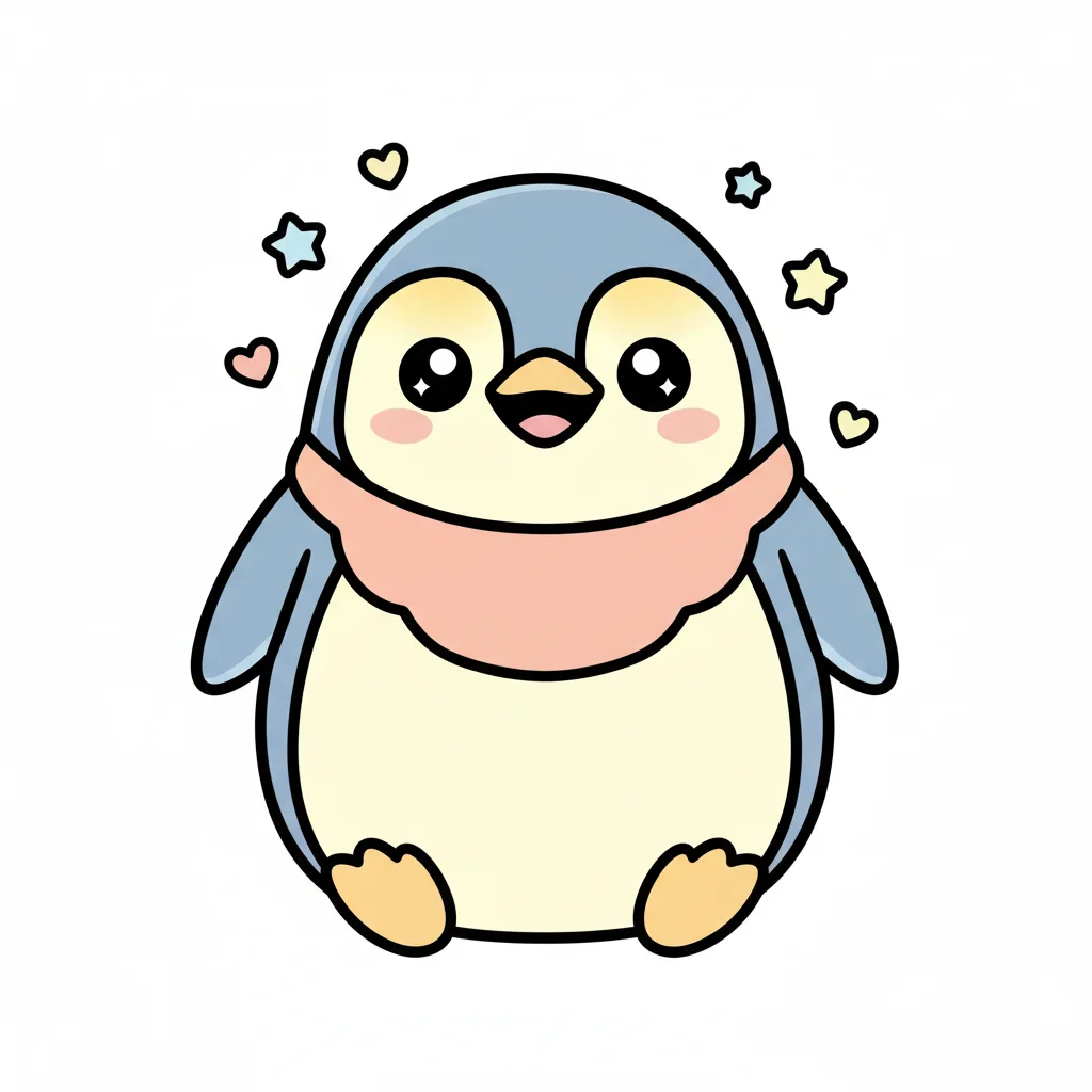 Emperor Penguin Kawaii Clip Art — free clip art