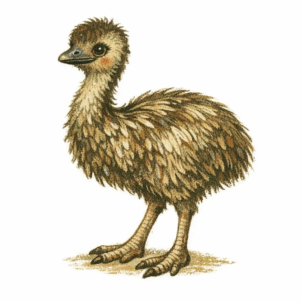 Emu Vintage Clip Art — free clip art