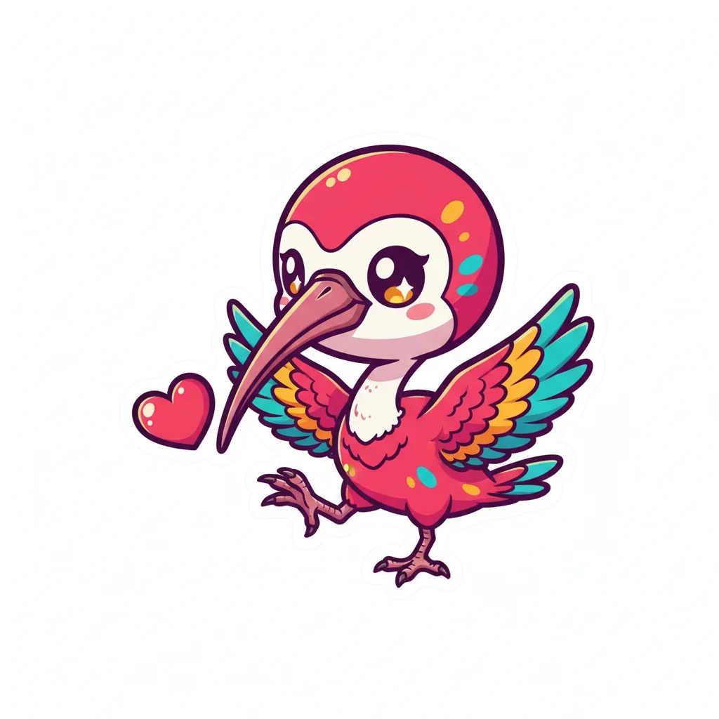 Ibis Chibi Clip Art — free clip art