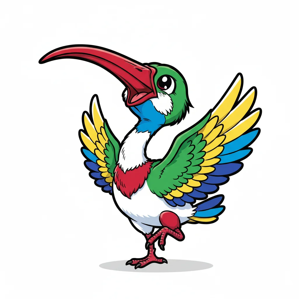 Ibis Chibi Clip Art — free clip art