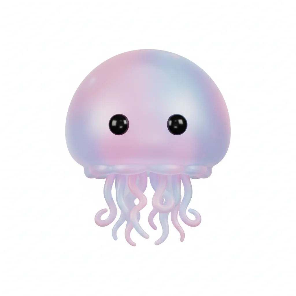 Jellyfish 3d Clip Art — free clip art