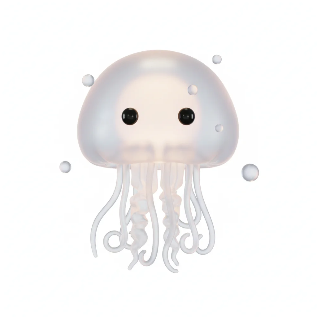 Jellyfish 3d Clip Art — free clip art