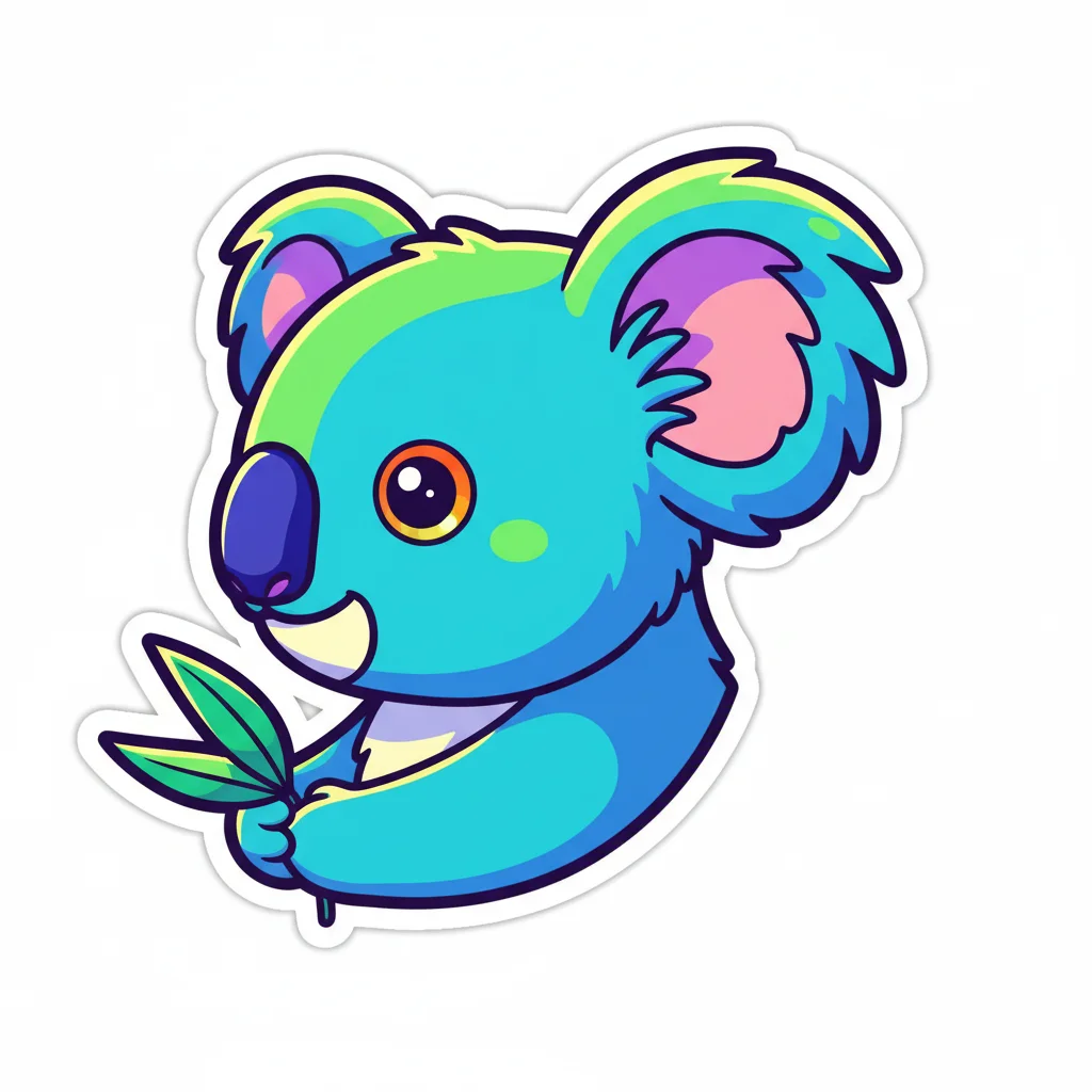 Koala Sticker Clip Art — free clip art