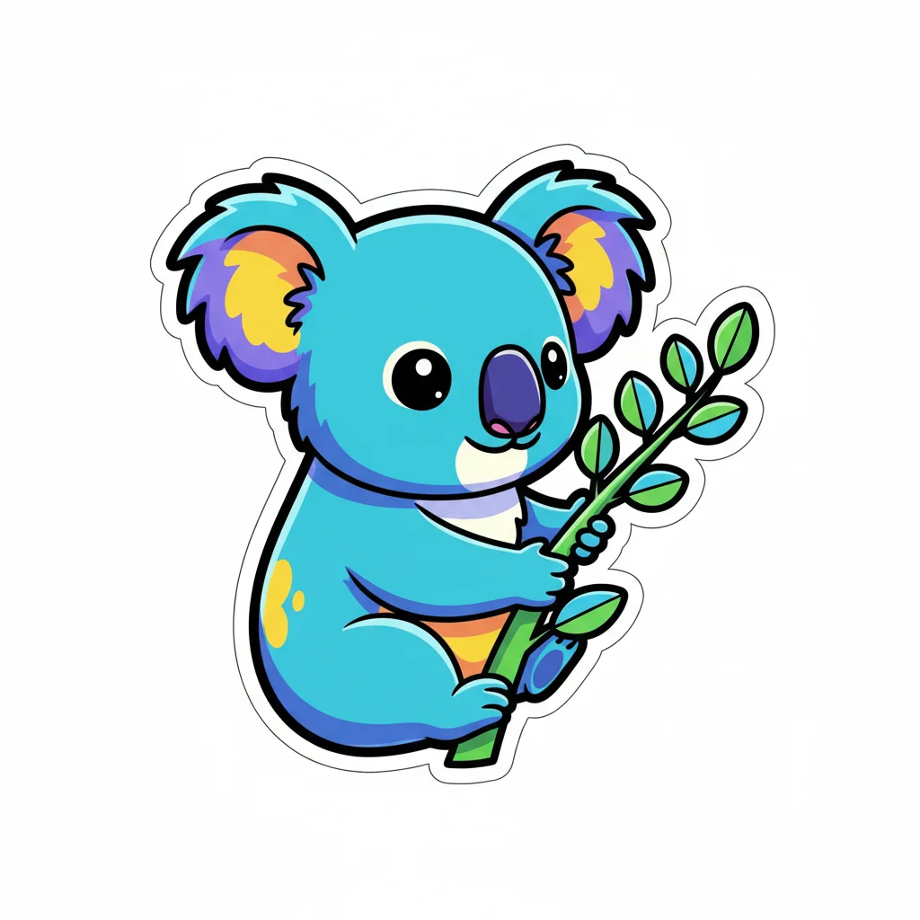 Koala Sticker Clip Art — free clip art