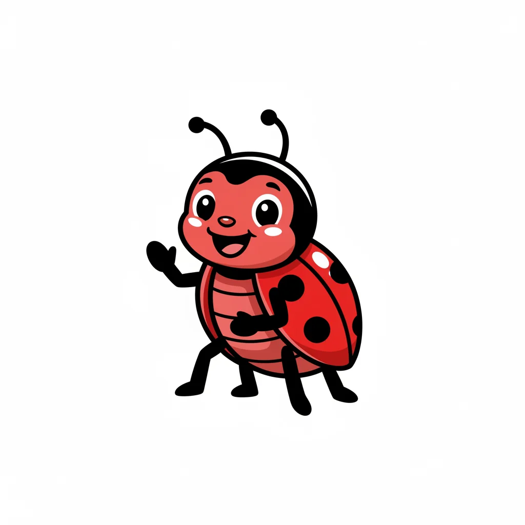 Ladybug Flat Clip Art — free clip art