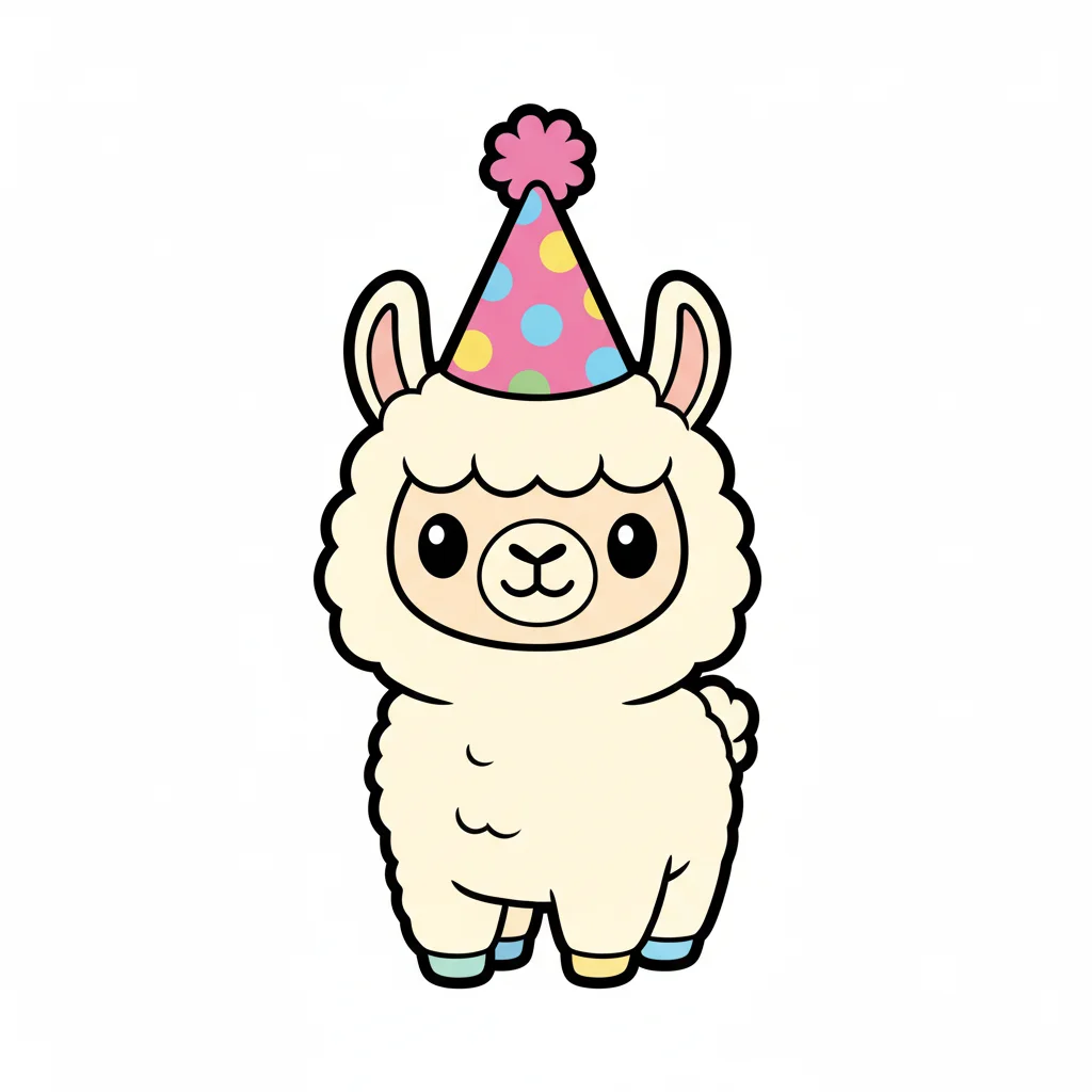 Llama Chibi Clip Art — free clip art