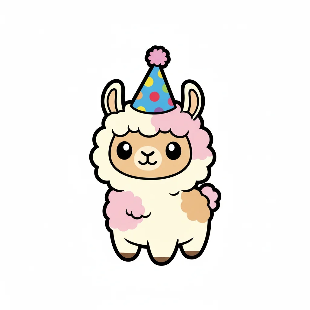 Llama Chibi Clip Art — free clip art