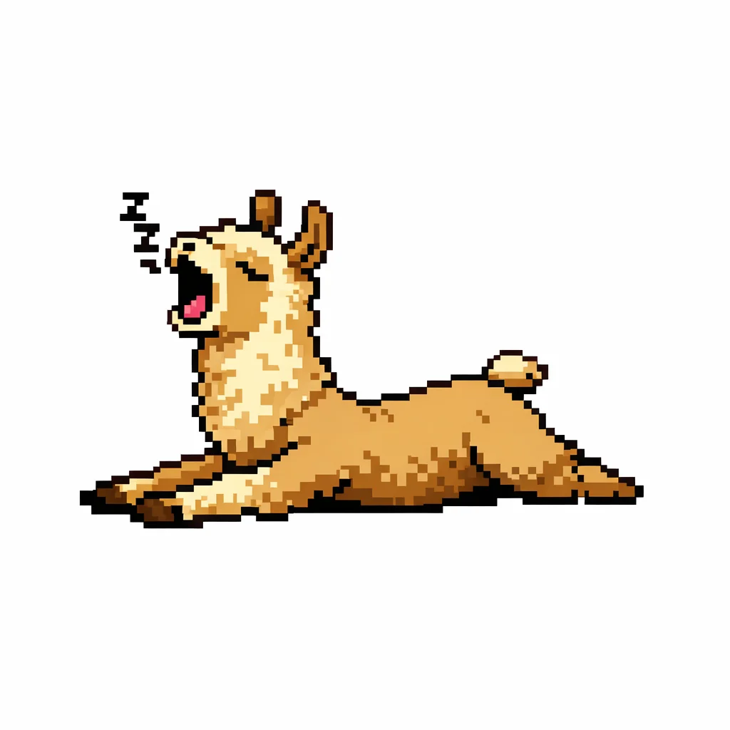 Llama Pixel Clip Art — free clip art