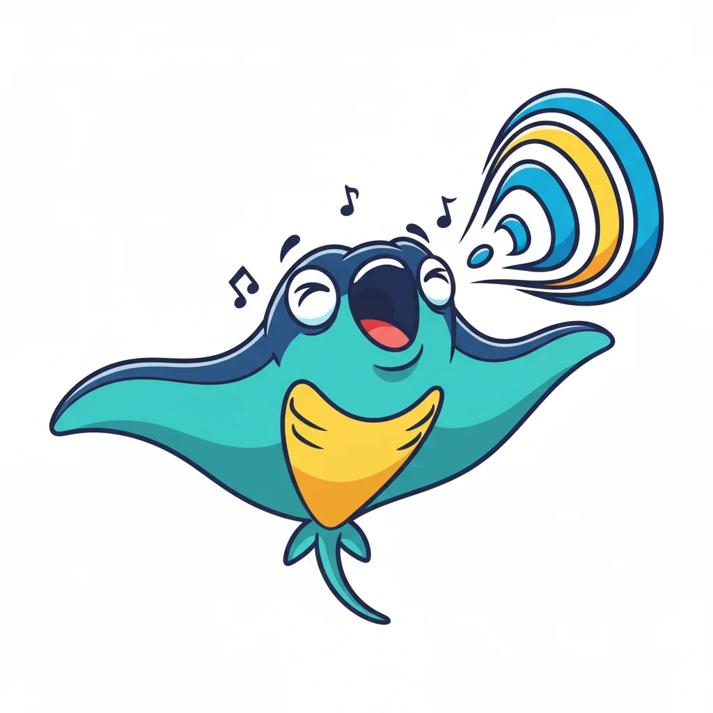 Manta Ray Cartoon Clip Art — free clip art