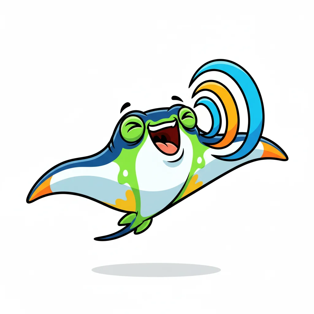 Manta Ray Cartoon Clip Art — free clip art