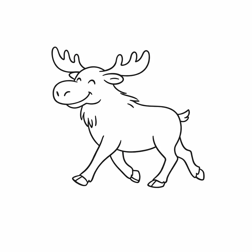 Moose Outline Clip Art — free clip art