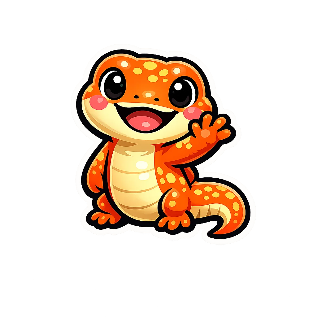 Newt Sticker Clip Art — free clip art