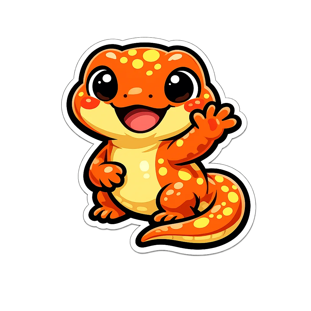 Newt Sticker Clip Art — free clip art