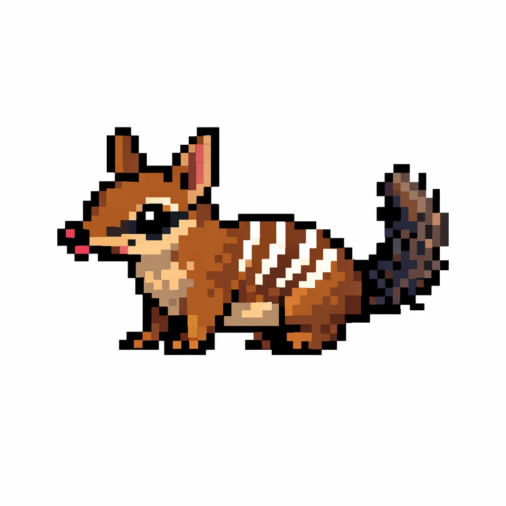 Numbat Pixel Clip Art — free clip art