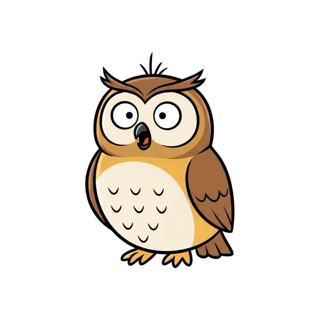 Owl Flat Clip Art — free clip art