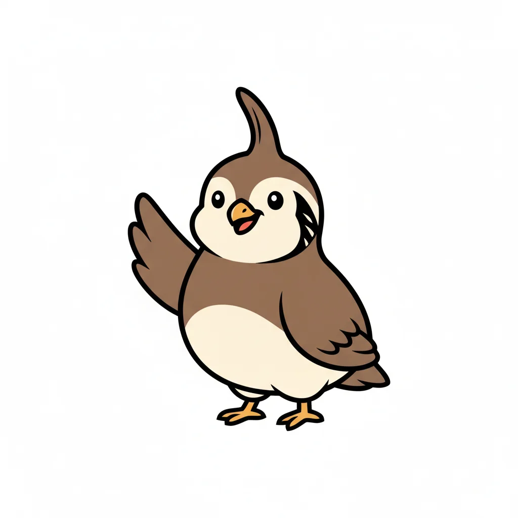 Quail Flat Clip Art — free clip art