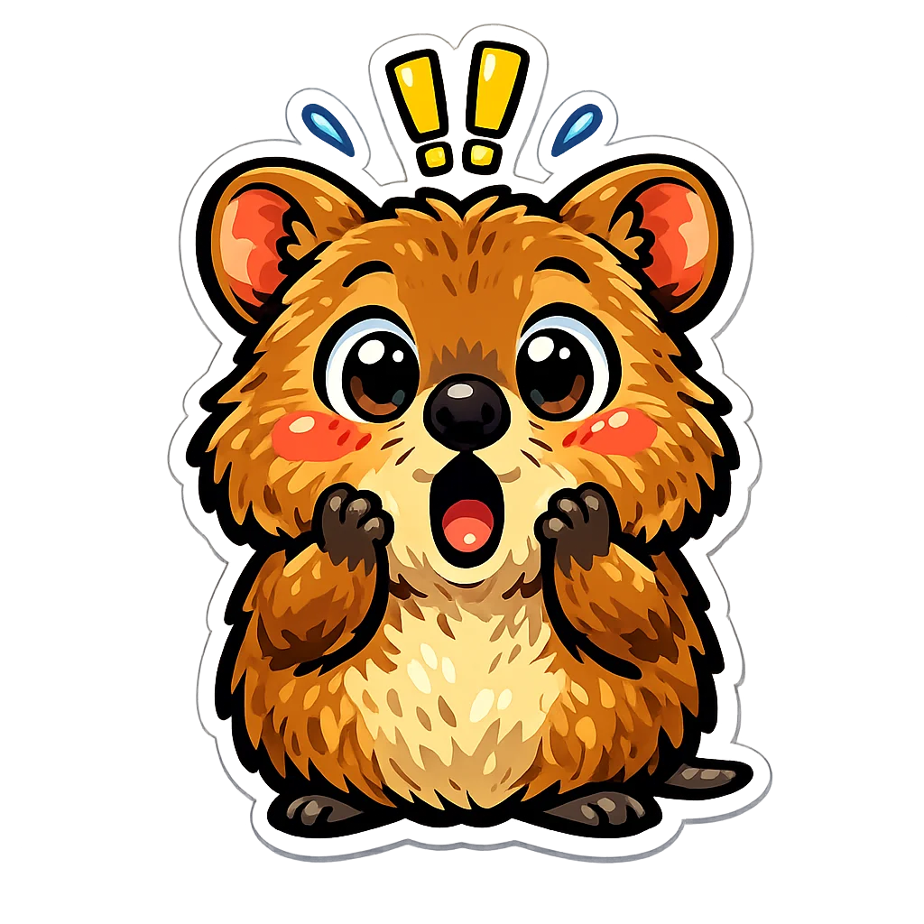 Quokka Sticker Clip Art — free clip art