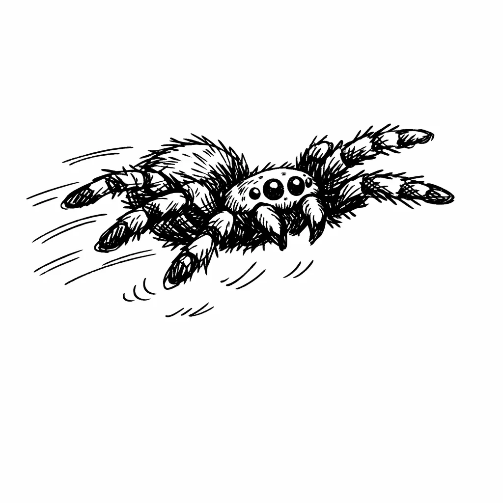 Tarantula Doodle Clip Art — free clip art