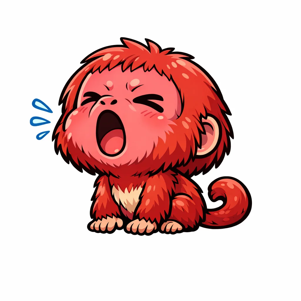 Uakari Chibi Clip Art — free clip art