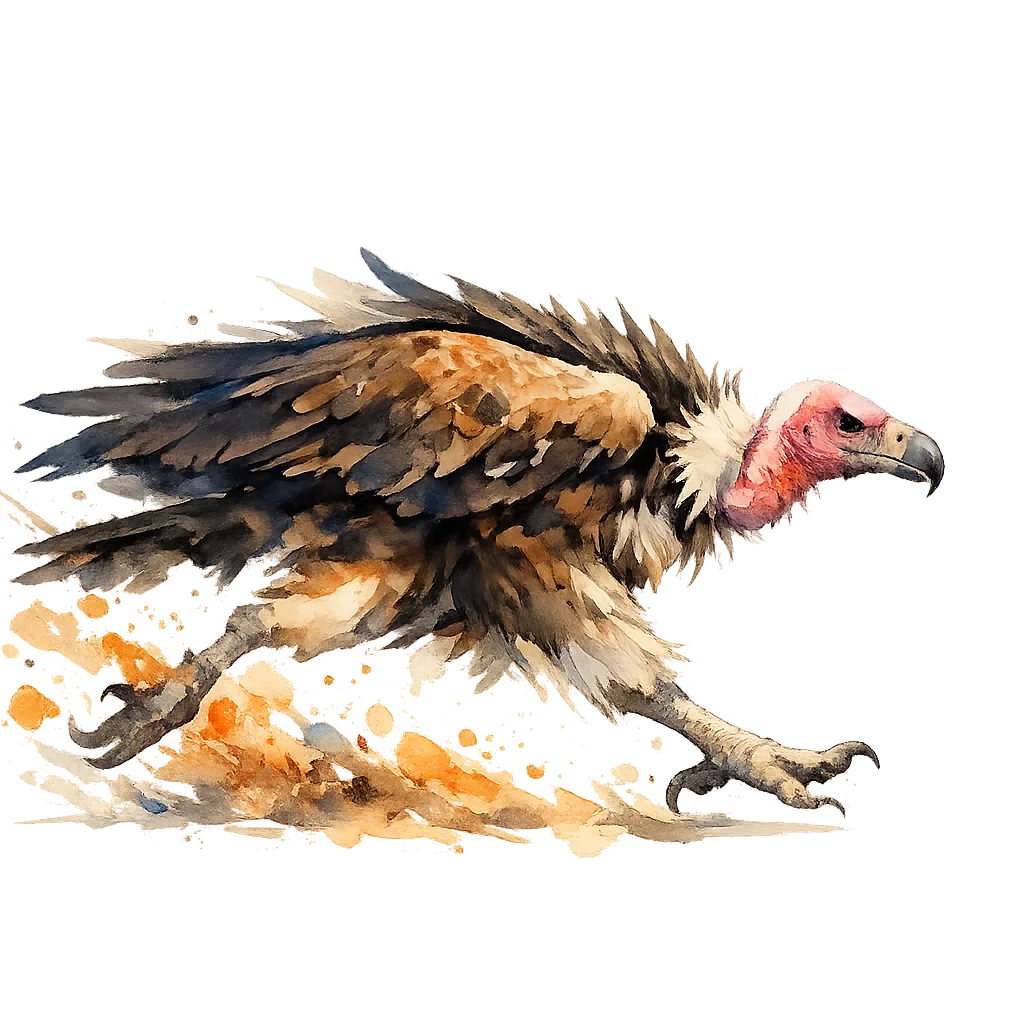 Vulture Watercolor Clip Art — free clip art