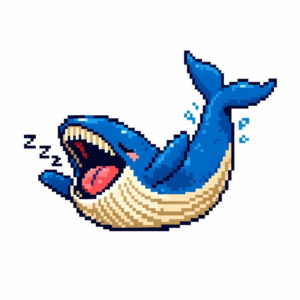 Whale Pixel Clip Art — free clip art