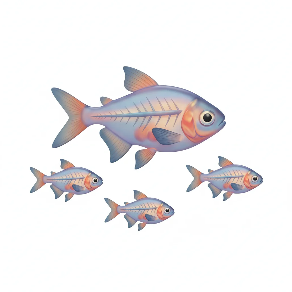 X-ray Tetra 3d Clip Art — free clip art