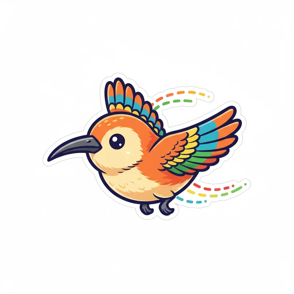 Xenops Sticker Clip Art — free clip art